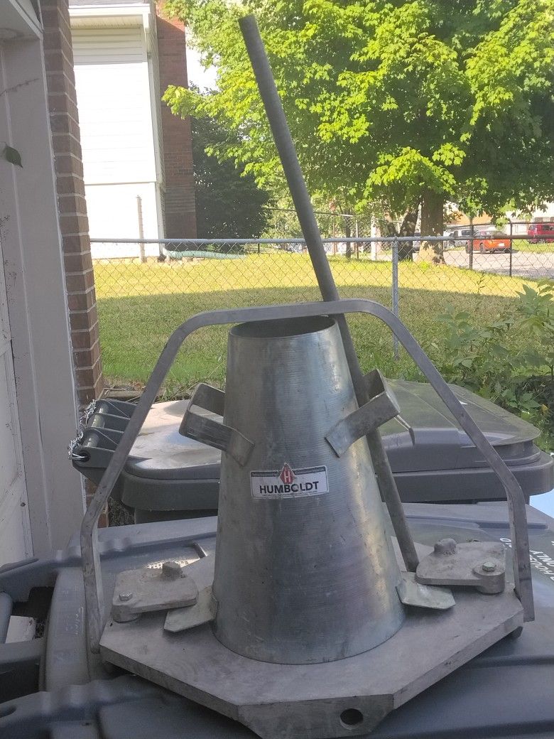 new Humboldt concrete slump tester