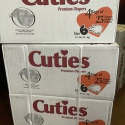 Cuties Diapers Size 6