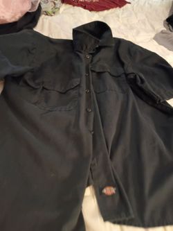 Dickies Black Long Sleeve Work Shirt