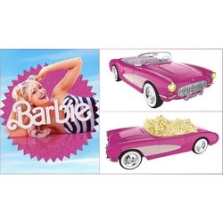 Barbie: The Movie Collectible Pink Corvette Convertible Popcorn Container