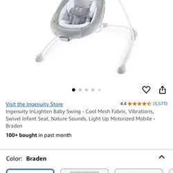 78 - Ingenuity DreamComfort InLighten Cradling Swing