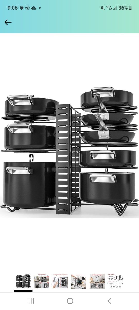 Storage Rack For Pots And Pans