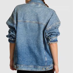 DENIM BY PINK OVERSIZED TRUCKER JACKET