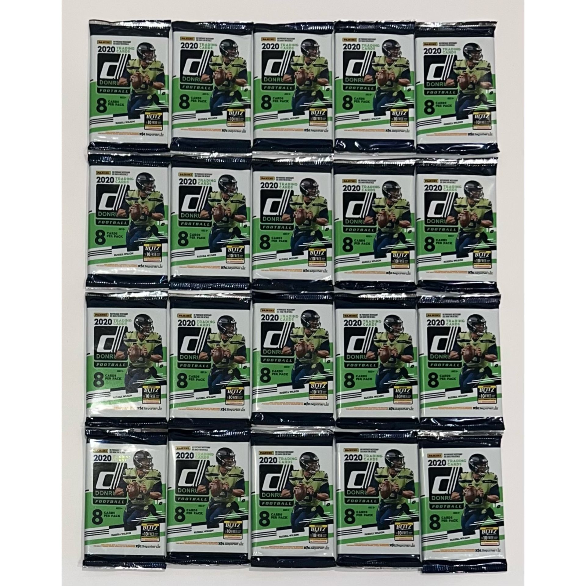 2020 Panini Donruss Football Gravity Packs NFL Cards Retail Pack Hurts Burrow Herbert RC Auto ? Herbert RC Auto ?