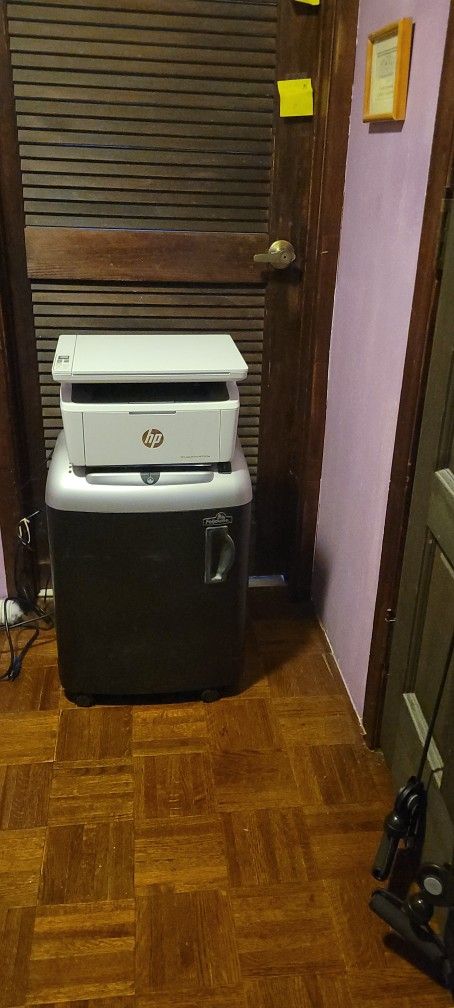 HP Printer,  and Paper  Shredder