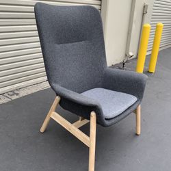 IKEA VEDBO High back armchair, Gunnared dark gray Very Clean and Excellent Condition Like New 