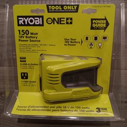 RYOBI ONE EXTERNAL LED Light W/ USB Outlets