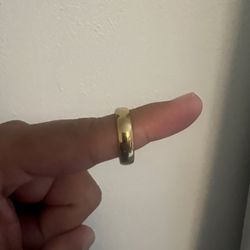 Mens Wedding Bands :Gold Rings And Black Leather Watch Watch