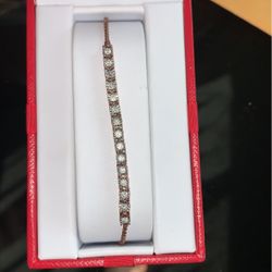 Rose Gold Tennis Bracelet 