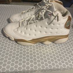 NIKE AIR JORDAN XIII 13 RETRO DEFINING MOMENTS DMP WHITE GOLD BRED 