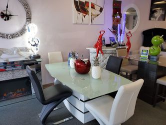 Down payment delivery free new dining table available financial