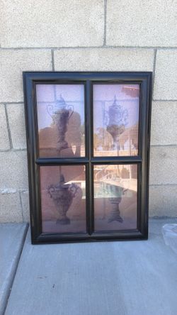 Four Framed Vases