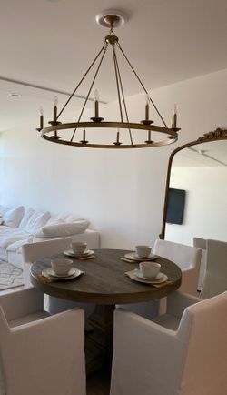 10 light candle wheel chandelier