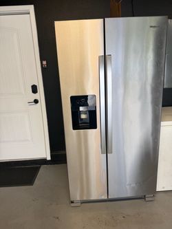 Whirlpool stainless steel side-by-side refrigerator
