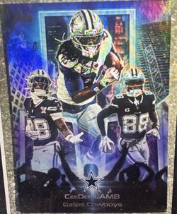 CeeDee Lamb Topps Flagship Billboard Material Case Hit cowboys SSP