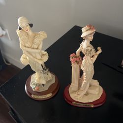 Bookend Victorian Era Statues Antiques 