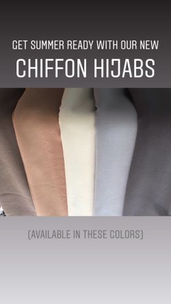 Chiffon hijabs