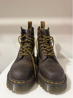 Brown Dr. Martens boots