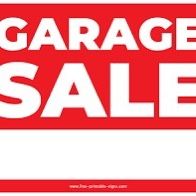 Garage sale today