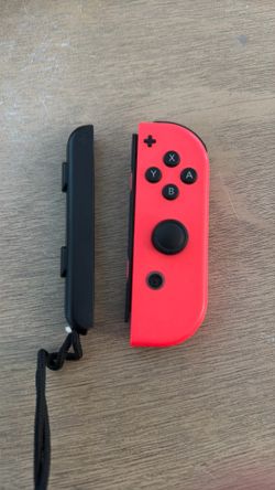 Official Nintendo Switch Right Joy-Con (Red) w/ Wrist Strap - Tested, No Drift."