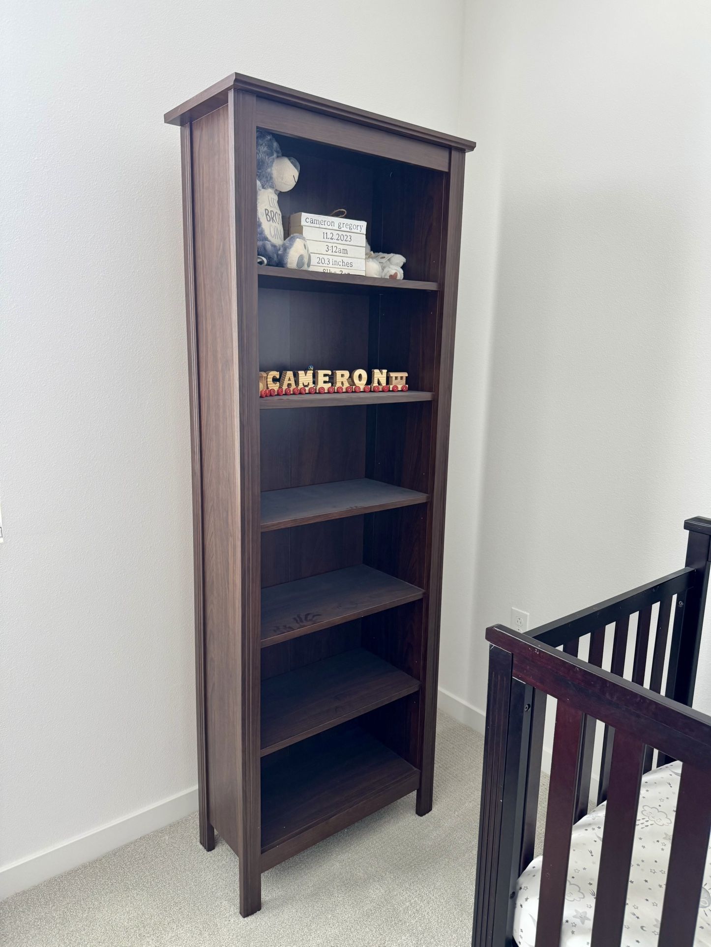 Dark Brown 6-Shelf Bookcase by IKEA