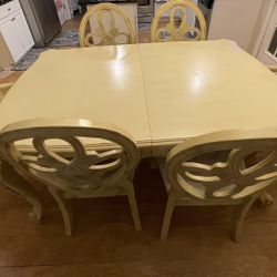 Cream French Dining Room Set