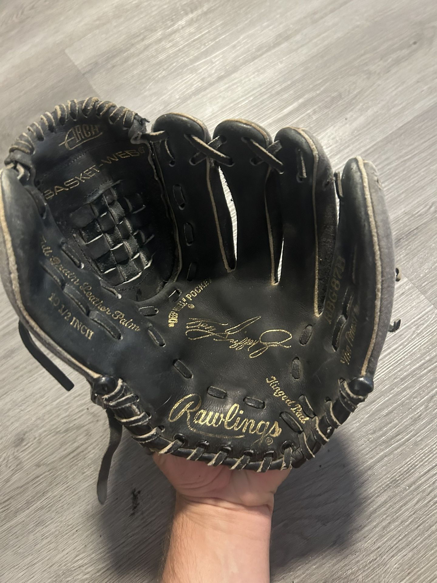Vintage Rawlings Ken Griffey Jr Baseball Glove RBG 87B MLB 10.5"