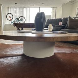 FOR SALE: Rotating Round Coffee Table - 58" Diameter