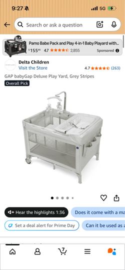 Gap baby bassinet and play