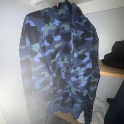 Blue bape zip up 
