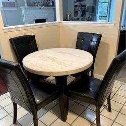 5 Piece Marble table