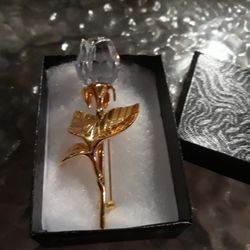 Some Of Beautiful Swarovski brochs 24k Gold Filled 