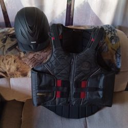 Riding  Helmet an Vest 