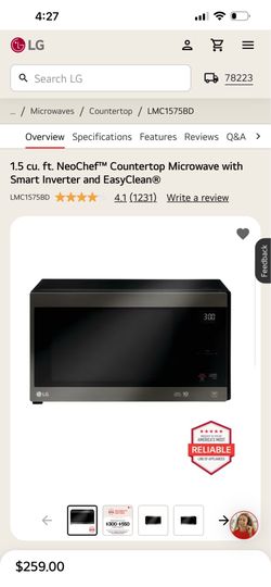 LG  Countertop Microwave Oven