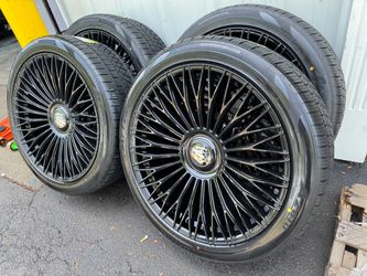 NEW 24 inch tis wheels wrapped atturo az810 tires 284/40r24