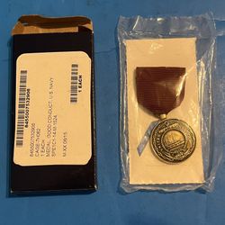 New Vintage US NAVY Constitution GOOD CONDUCT MEDAL FIDELITY ZEAL OBEDIENCE