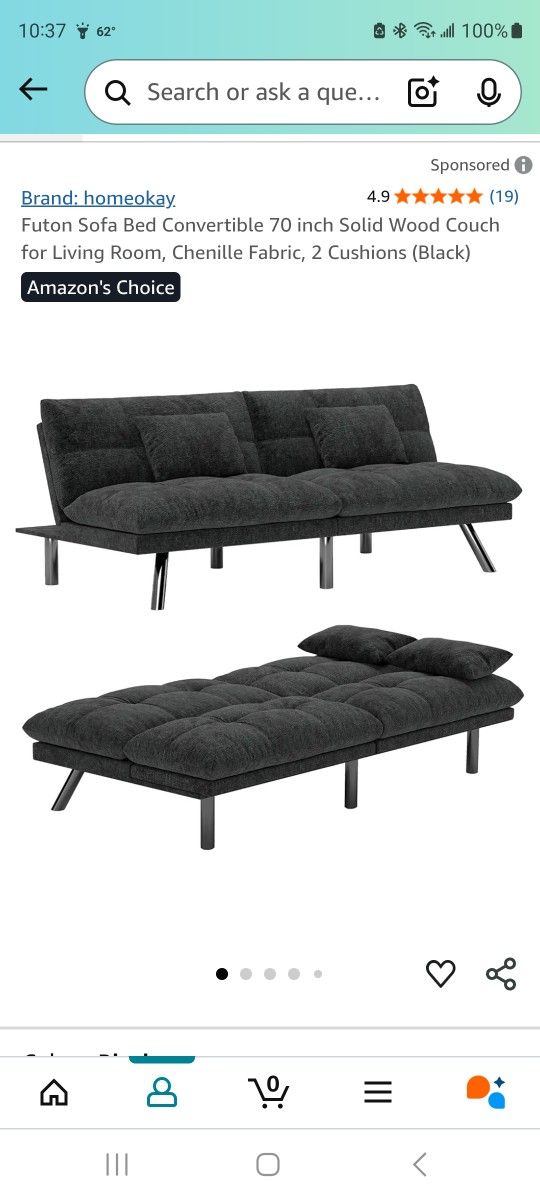 6 Foot Futon/sofa bed