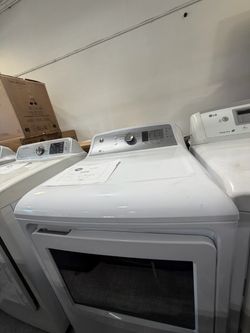 GE White Front-Load Dryer