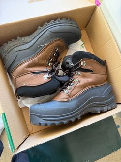 Brown and Black Winter Hiking Boots size 10