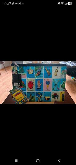 Classic Loteria Mexican Bingo cards clutch or cosmetic