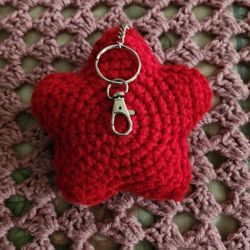 Amigarumi Star Keychain