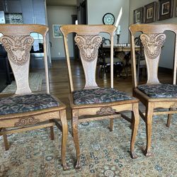 3 Antique Dining Chairs