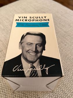 Collectible Vin Scully Microphone 65th Anniversary Edition