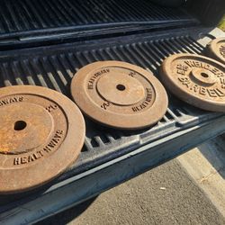 Gym Weights 25s $50 Pair