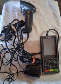 Verifone P400 Plus Stripe Credit Card Terminal + cords & power M435-003-04-NAA-5
