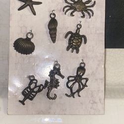Charms Paper Studio Sea Horse StarFish Crab Turtle Octopus Shell Ocean Creature