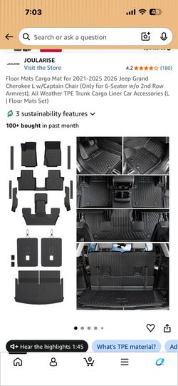 Jeep floor mats 2021-2026