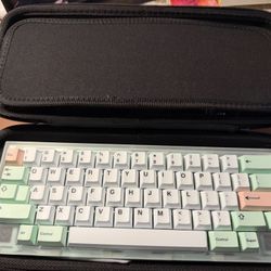 QK60 HHKB — Clear / Mint / Ice White (Fully Built)