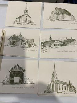 7 Blank Note Cards & Envelopes Grafton Village VT