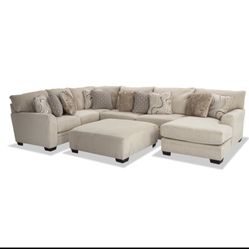 Luxe Cream 3 Piece Sectional